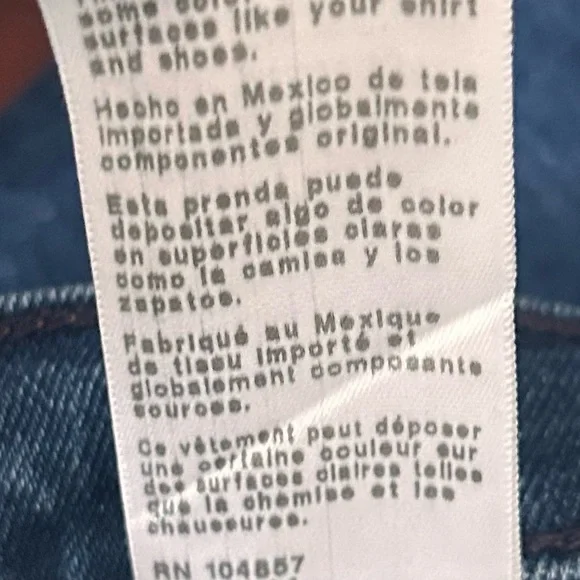 AG Adriano Goldschmied Saige Raw Hem Wide Leg Mid Rise Cotton Denim Jeans. - Picture 9 of 16